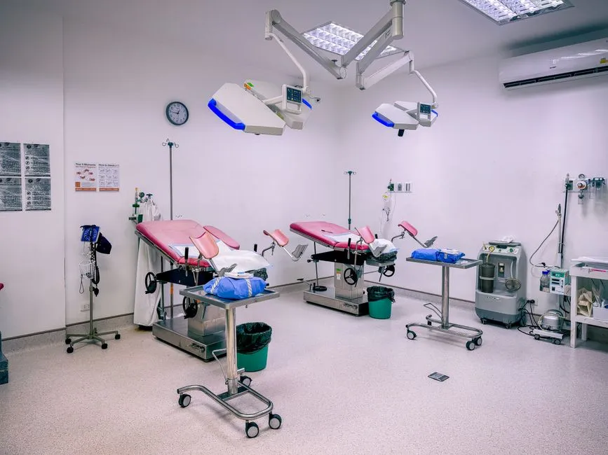 Central nurse station with annunciator panel showing active room calls